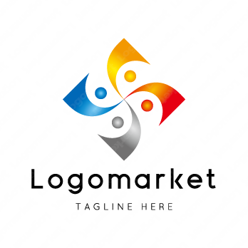 人と輪とSのロゴ