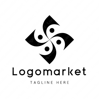 人と輪とSのロゴ