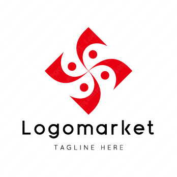 人と輪とSのロゴ