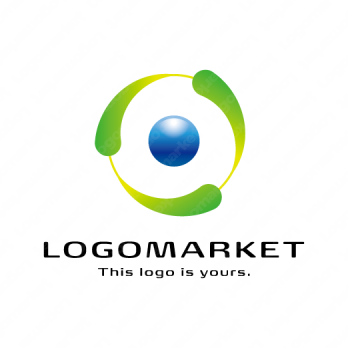 水流と星と循環のロゴ