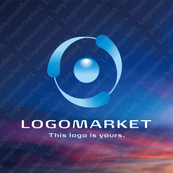 水流と星と循環のロゴ