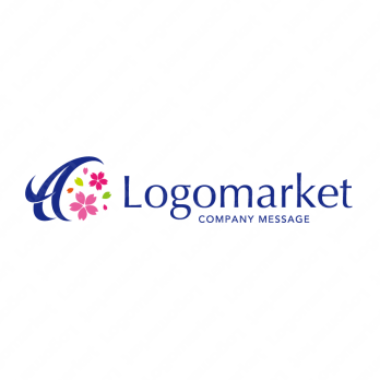 Aと桜と清潔のロゴ