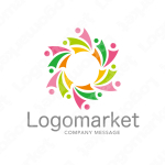 人と集いと花のロゴ