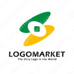 軌道と旋回と細胞のロゴ