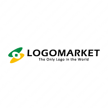 軌道と旋回と細胞のロゴ