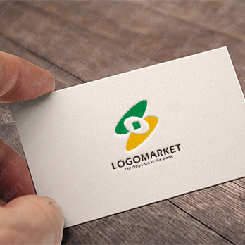 軌道と旋回と細胞のロゴ