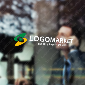 軌道と旋回と細胞のロゴ