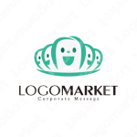 キャラクターと虫歯なしと歯並びのロゴ