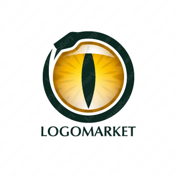 ヘビとOと目のロゴ