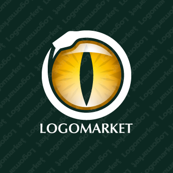 ヘビとOと目のロゴ