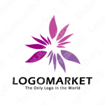 放射と花とスパークのロゴ