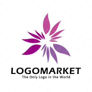 放射と花とスパークのロゴ