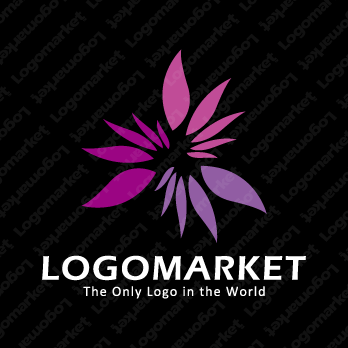 放射と花とスパークのロゴ
