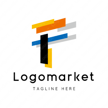 Fとfと立体のロゴ
