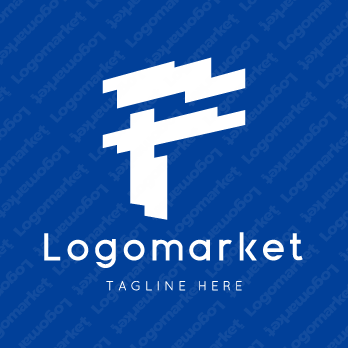 Fとfと立体のロゴ