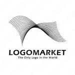 うねりと地形とデータのロゴ