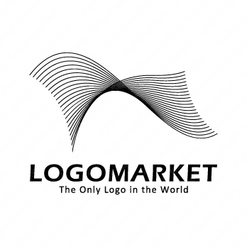 うねりと地形とデータのロゴ