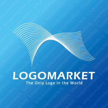 うねりと地形とデータのロゴ