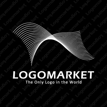 うねりと地形とデータのロゴ