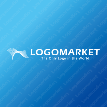 うねりと地形とデータのロゴ