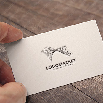 うねりと地形とデータのロゴ