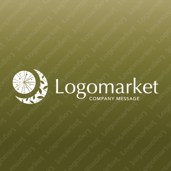 月と太陽とリズムのロゴ