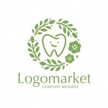 歯科とナチュラルと優しいのロゴ