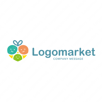 ハートと家族と優しいのロゴ