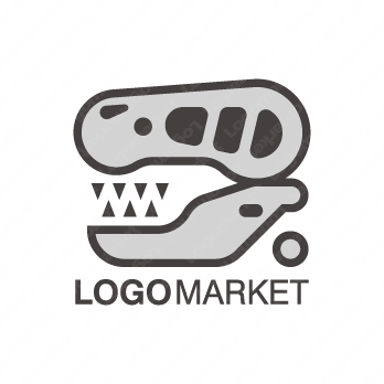 骨と恐竜とT-REXのロゴ