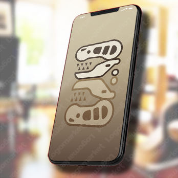 骨と恐竜とT-REXのロゴ