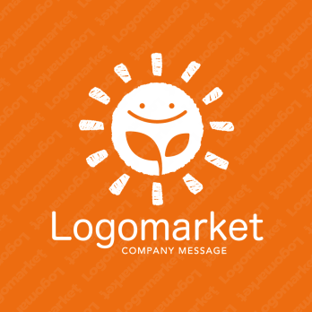 太陽と双葉と元気のロゴ