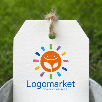 太陽と双葉と元気のロゴ