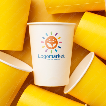 太陽と双葉と元気のロゴ