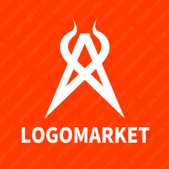 Aと曲線と角のロゴ