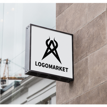 Aと曲線と角のロゴ