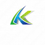 Kと成長と上昇のロゴ