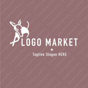 犬と上品とシンプルのロゴ