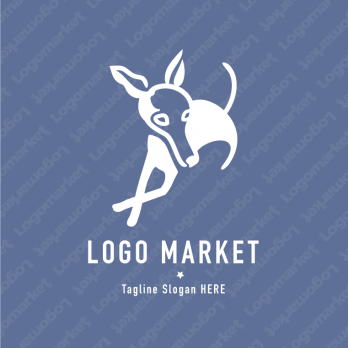 犬と上品とシンプルのロゴ