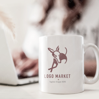 犬と上品とシンプルのロゴ