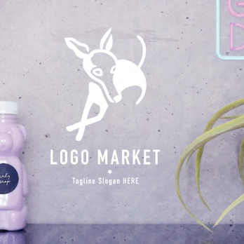 犬と上品とシンプルのロゴ