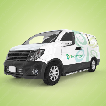 四つ葉とeと笑顔のロゴ