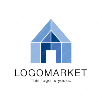 家と温室とビニールハウスのロゴ