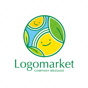 太陽と寄り添うと親しみやすいのロゴ