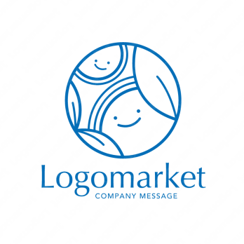 太陽と寄り添うと親しみやすいのロゴ