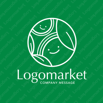 太陽と寄り添うと親しみやすいのロゴ