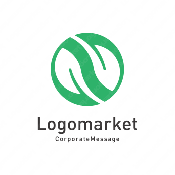 葉っぱと Nとナチュラルのロゴ