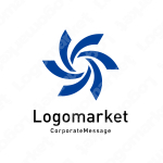 回転と歯車と風のロゴ