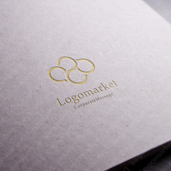 クラウド/雲とクラウドサービスとミニマルモダンのロゴ