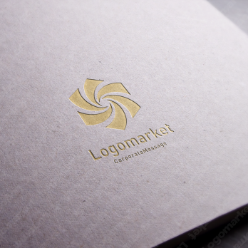 立方体と風車とキューブのロゴ