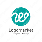 Wと繋がりと人と人とのつながりのロゴ